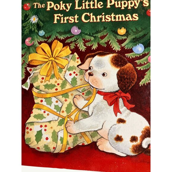Little Golden Book The Poky Little Puppys First Christmas Childrens Hardcover Bo - Picture 4 of 11